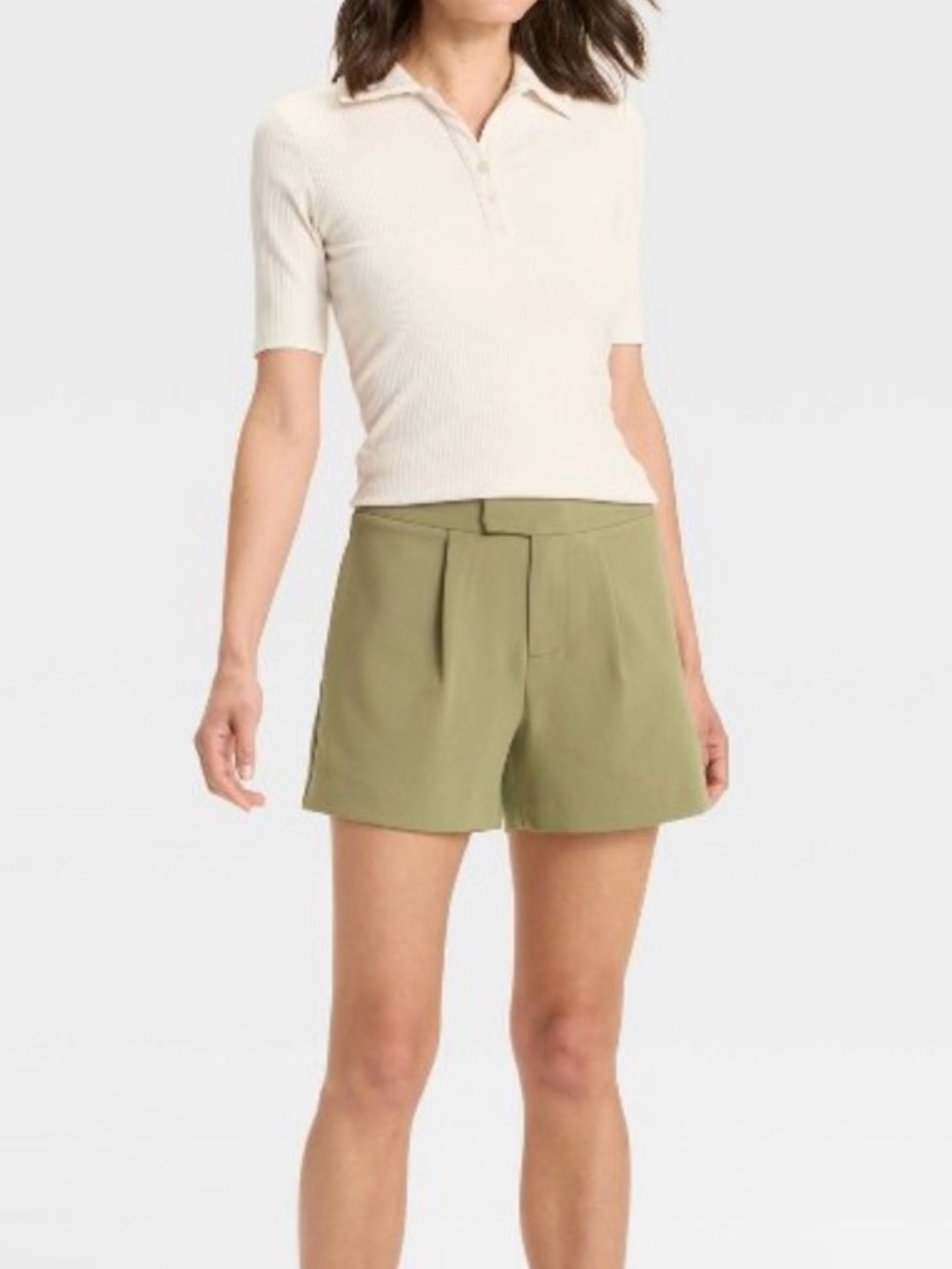 NWT a new day Olive Green High-Rise Tailored Women’s Shorts
